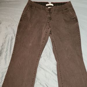 Vintage Tommy Hilfiger Women's Black Pinstriped Pants Size 14